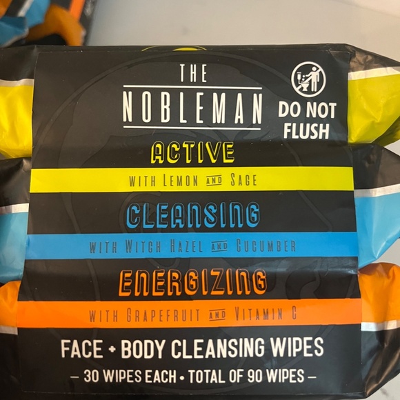 NEW The Nobleman Men’s Deodorant Wipes and Face and Body Wipes 90 total,DAD day! - Picture 4 of 4
